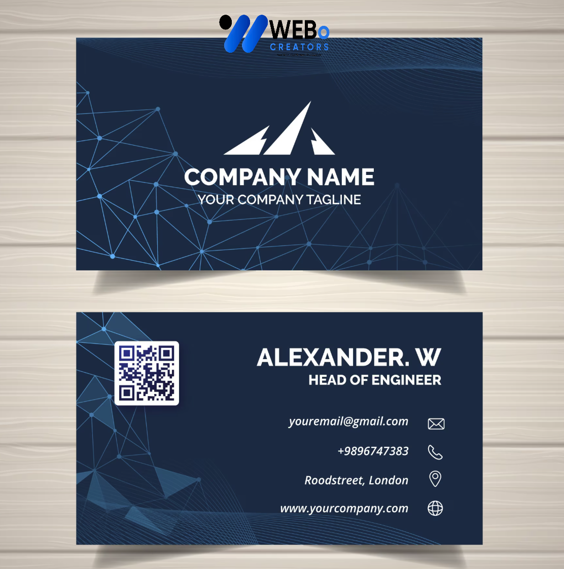 Elegant Professional Business card design with golden stripes Agency in Liverpool, Uk